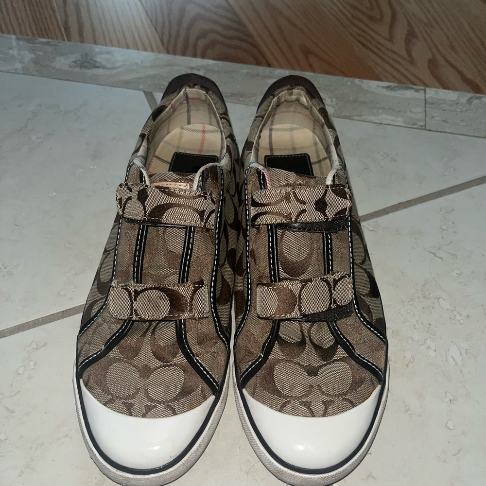 Coach Monogram Velcro Sneakers